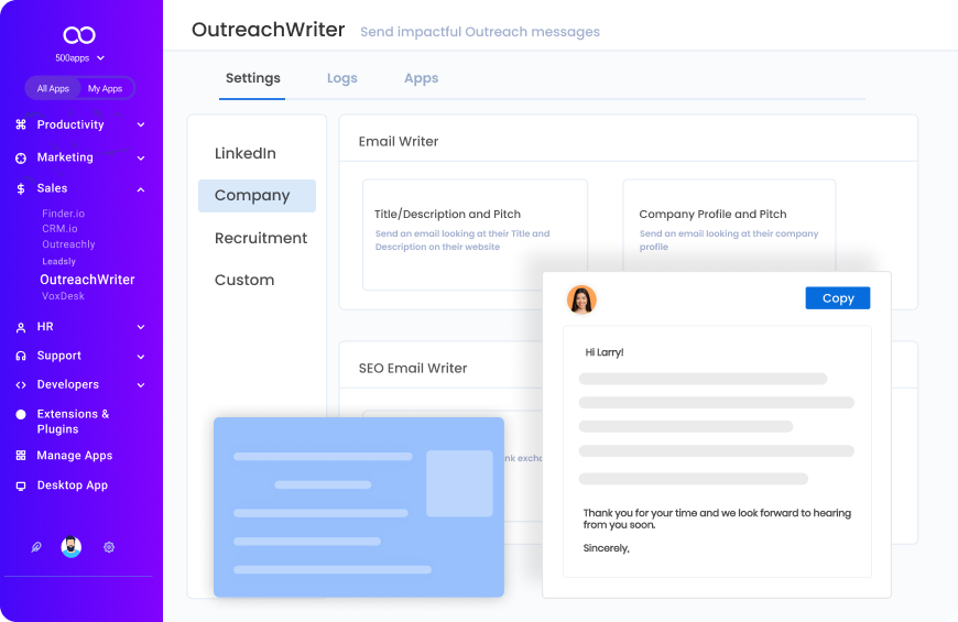 ai writing generator leave note